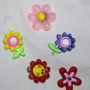 Colorful Flower Shaped Buttons